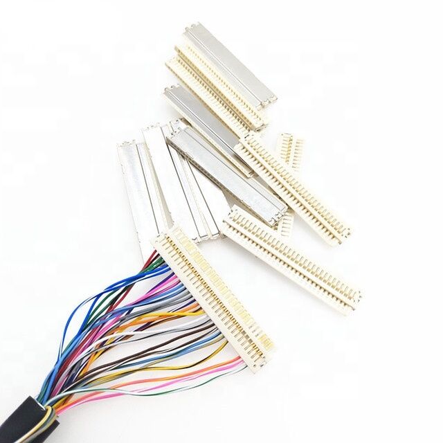 Vente à chaud 1.25mm Pitch HRS DF13 Cable EDP 40pin à 1mm Pitch JAE FI-X30 Assemblage de câble LCD LVDS à 30 broches