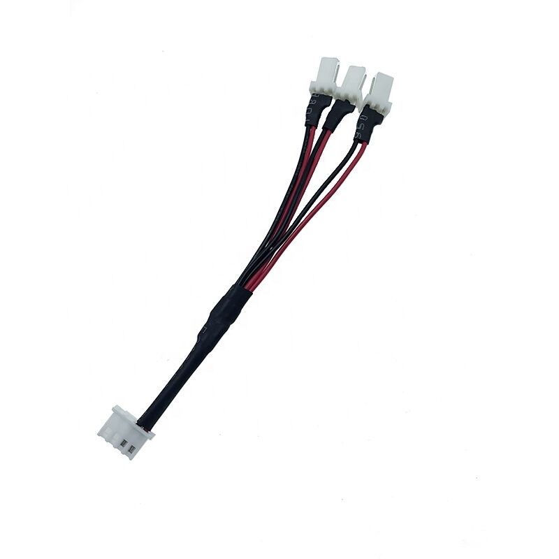 SM Male Female Conversion Cable One Tow Four Connection Cable 2.54 Aircraft 2Pin Red and Black Wiring Harness LED Light with Ter
