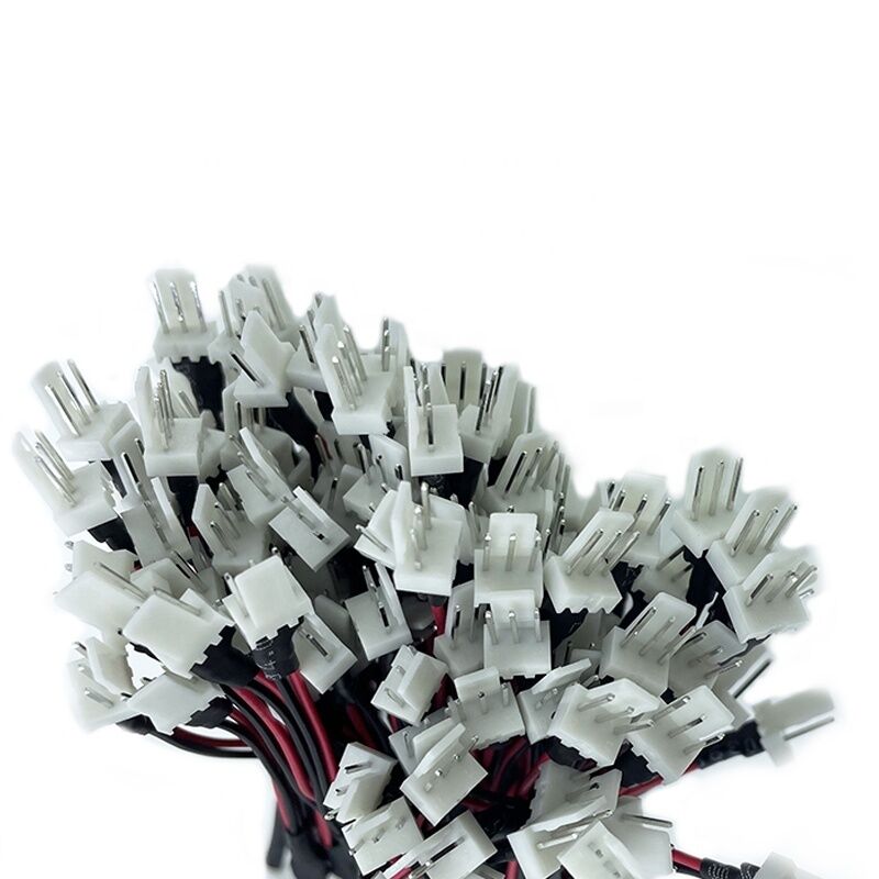 SM Male Female Conversion Cable One Tow Four Connection Cable 2.54 Aircraft 2Pin Red and Black Wiring Harness LED Light with Ter