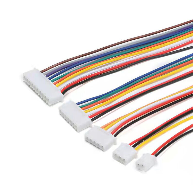 JST Wiring 2 Pin 2P 4P 6P 8P 12P Right Angle Pin Connector Harness Assembly XH SH Flat Ribbon Jumper Harness