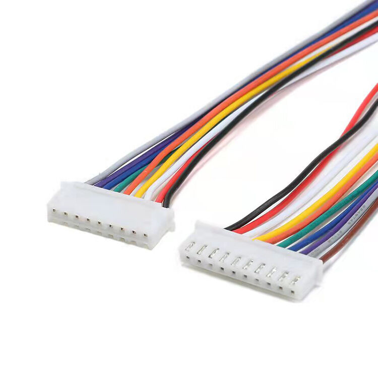 JST Wiring 2 Pin 2P 4P 6P 8P 12P Right Angle Pin Connector Harness Assembly XH SH Flat Ribbon Jumper Harness