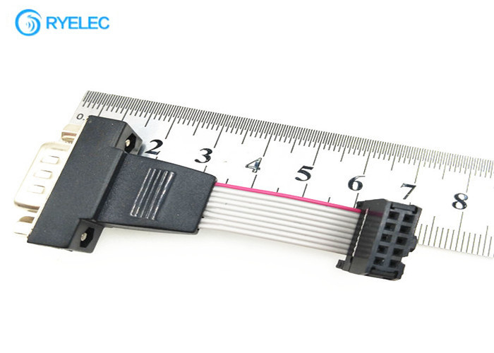 Assemblée plate périodique D - sous mâle de câble plat RS232 de Pin DB9 9 à la femelle de Pin d'IDC 10 fournisseur
