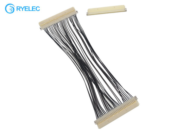 Câble DF19G - lancement de câble de 30 bornes Lvds de 30S  1.0mm à DF19G-30S pour la TV/DVD avec 30awg