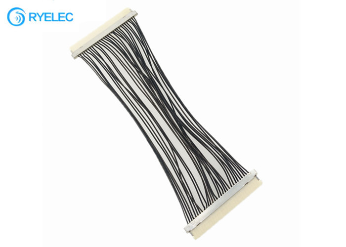 Câble DF19G - lancement de câble de 30 bornes Lvds de 30S  1.0mm à DF19G-30S pour la TV/DVD avec 30awg