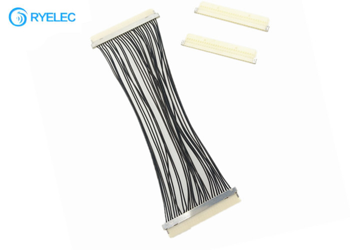 Câble DF19G - lancement de câble de 30 bornes Lvds de 30S  1.0mm à DF19G-30S pour la TV/DVD avec 30awg