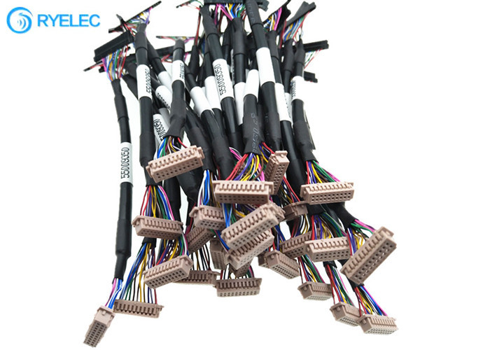 Paires torsadées 20pin JAE FI-S20S au câble d'affichage à cristaux liquides de 20P heures DF13-20DS-1.25C 1.25MM LVDS pour le moniteur