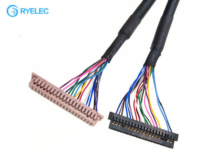 ODM 40PIN  DF13-40DS-1.25C d'OEM à 20PIN JAE Fi-S20S avec le câble de Lvds de veste pour Digital
