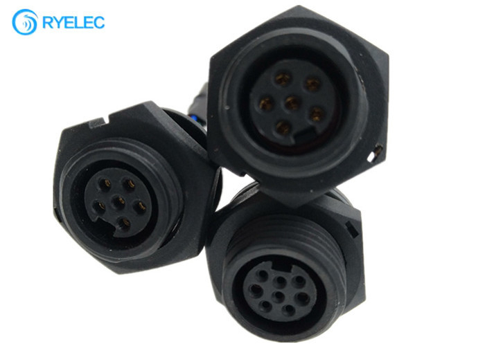 Femelle imperméable du bâti M16 de panneau avec le câble de la série 1.0mm JST 8P NSHR-08V-S 28AWG de NSH