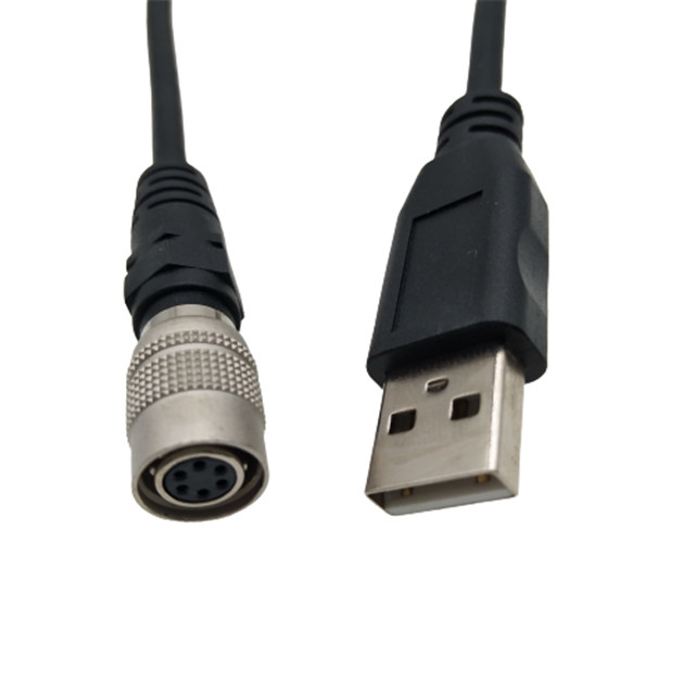 Assemblée de harnais faite sur commande de fil de  6 Pin Push Pull Circular USB2.0 pour des caméras