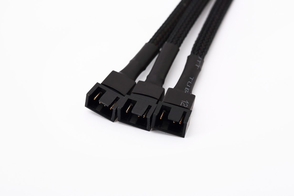 1 à 3 façons Splitter à manche 4 broches Pwm Connecteur d'ordinateur Cable d'extension de ventilateur 4p Un point trois