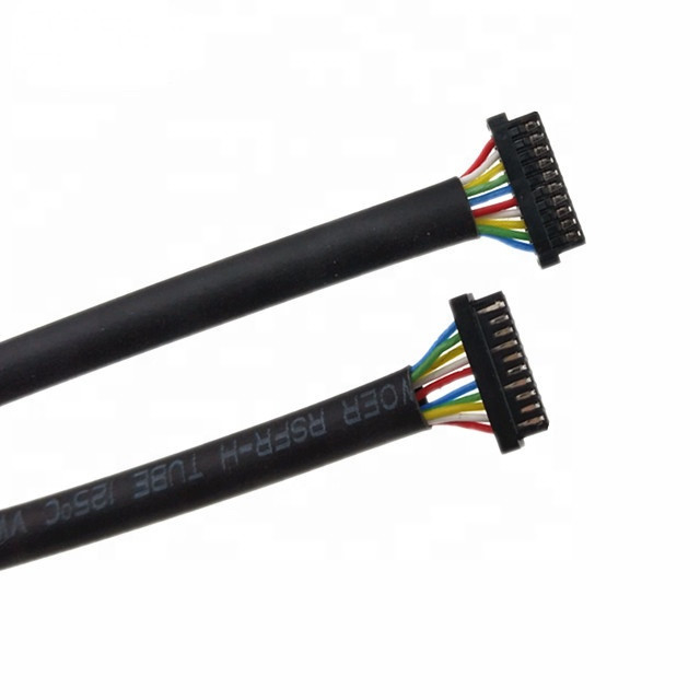 Câble fait sur commande de PVC de Pin DF52-10P-0.8C  du lancement 10 du harnais 0.8mm d'A.W.G. Ul1571 32