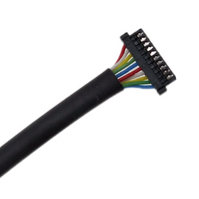 Câble fait sur commande de PVC de Pin DF52-10P-0.8C  du lancement 10 du harnais 0.8mm d'A.W.G. Ul1571 32