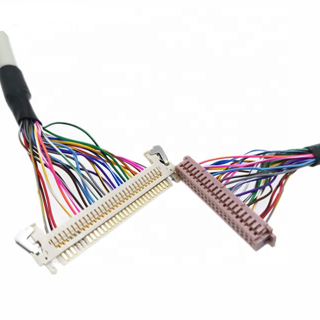 30pin Jae Fi-X30hl au câble de Lvds du bouclier 30v de 40pin heures Df13-40p 20276 pour le panneau d'écran d'affichage à cristaux liquides