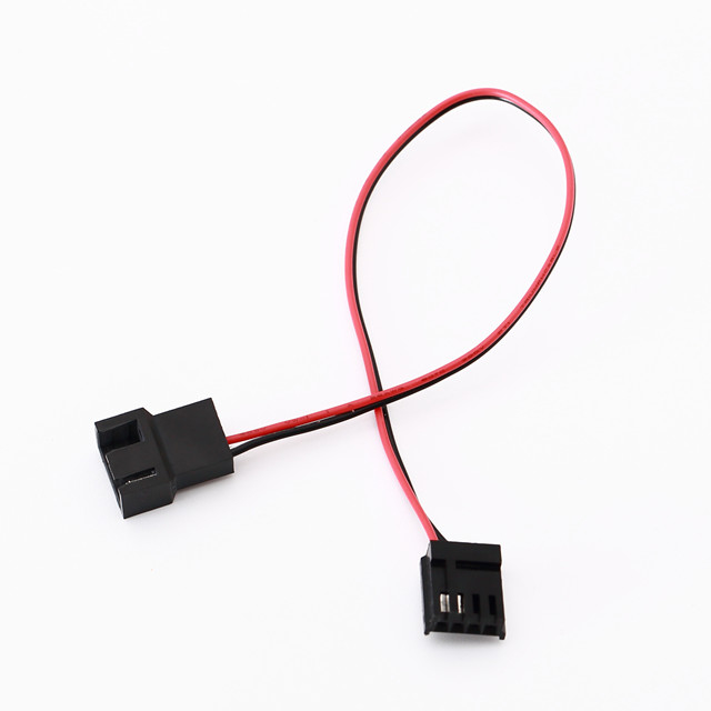 Cable électrique du diviseur 4pin d'en-tête de Pin To Cpu Radiator Fan d'unité de disquettes de carte mère petit