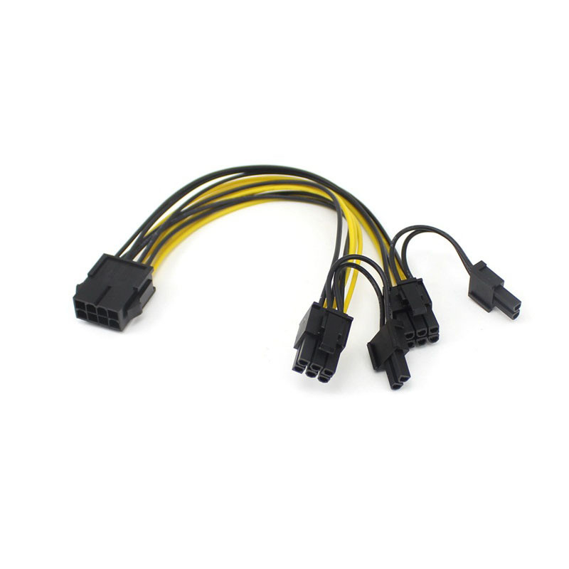 Plein 6 mineur de cuivre de Pin To Dual 8 Pin Splitter Cable For Rig