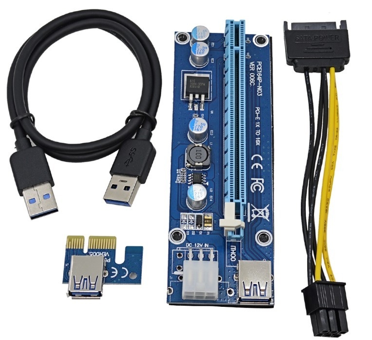 6 cable électrique de pCIE de Pin Male Connector To Dual 6+2 Pin Male Connector