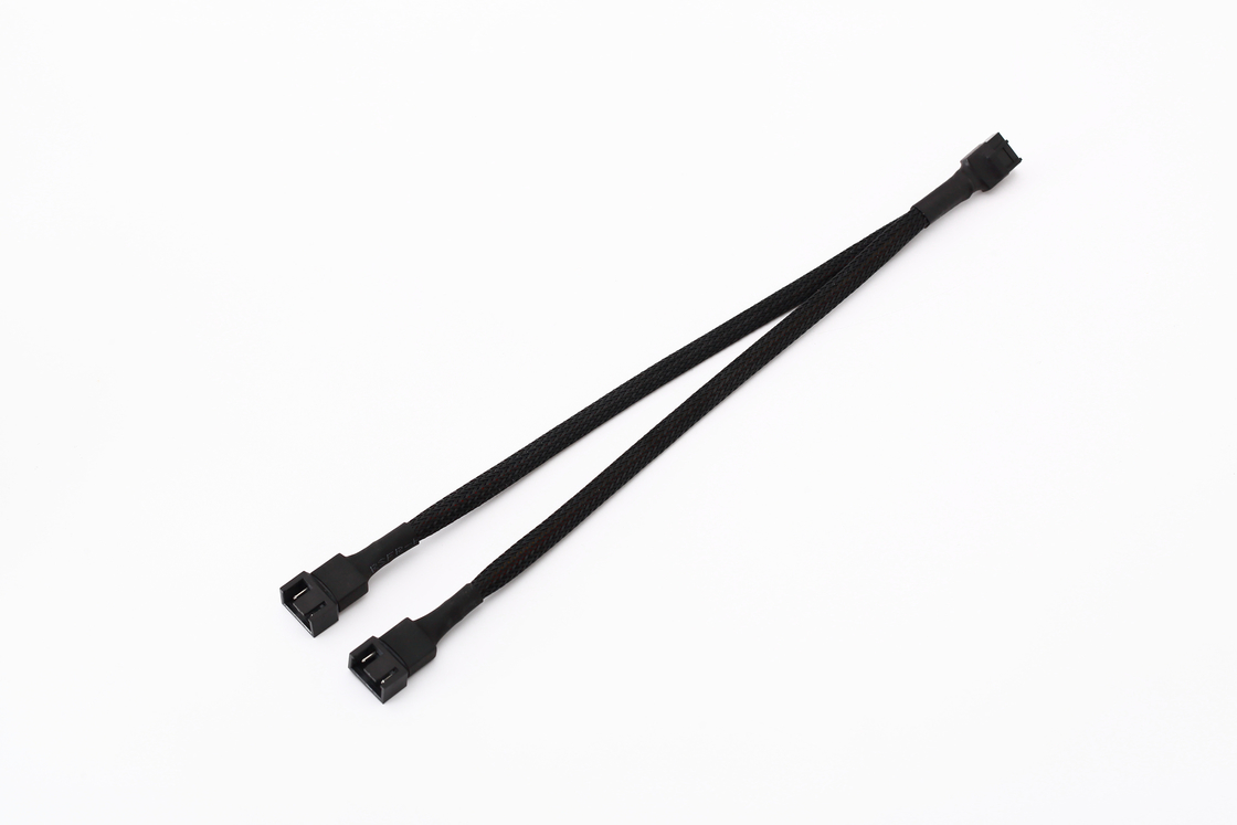 Le diviseur de fan de PC d'Ul1007 22awg câblent le Pin de Pin To 3 du diviseur 4 de fan de Pwm