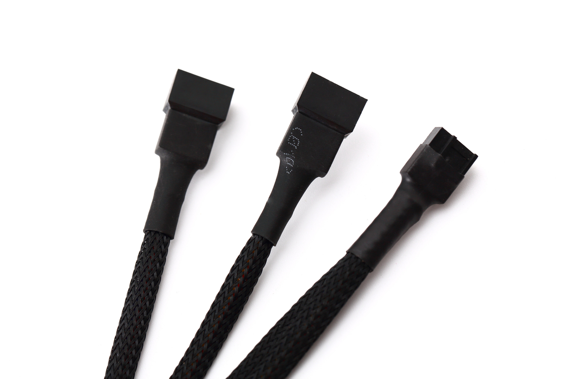 Le diviseur de fan de PC d'Ul1007 22awg câblent le Pin de Pin To 3 du diviseur 4 de fan de Pwm